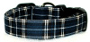 Blue Plaid Handmade Dog C